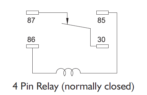 12v relais closed