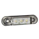 LED markeringslicht wit| 12-24v | 50cm. kabel | MV-4300W
