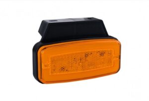 LED markeringslicht amber met beugel | 12-24v | 50cm. kabel | MV-4950A