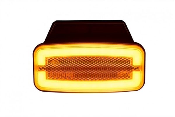 LED markeringslicht amber met beugel | 12-24v | 50cm. kabel | MV-4950A-4
