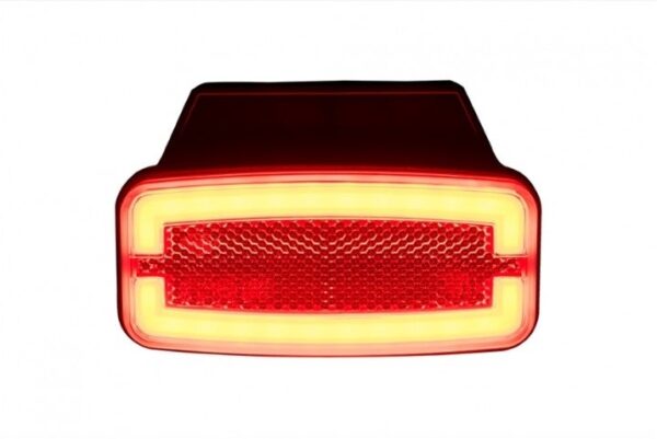 LED markeringslicht rood met beugel | 12-24v | 50cm. kabel | MV-4950R-4