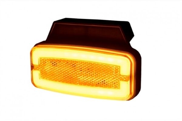 LED markeringslicht amber met beugel | 12-24v | 50cm. kabel | MV-4950A-2