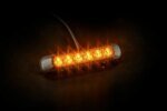 R65 LED flitser 6 LED's Dark Amber 10 - 30V | S10F6200DA-FT-200 LED DARK-S10F6200DA-3