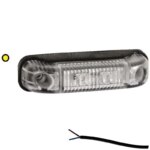 LED markeringslicht amber | 12-24v | 50cm. kabel | M10MV-500A-FT-013 Z LED-M10MV-500A