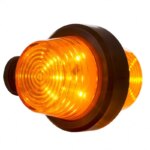 LED pendellamp amber | korte steel | heldere lens | 12-24v | MB-1010A-LKD 2590-MB-1010A