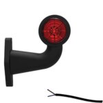 Rechts | LED breedtelamp met haakse steel | 12-36v | 20cm. kabel | M10BV-402RW-FT-009 D LED (NO SET ONLY RIGHT VERSION)-M10BV-402RW