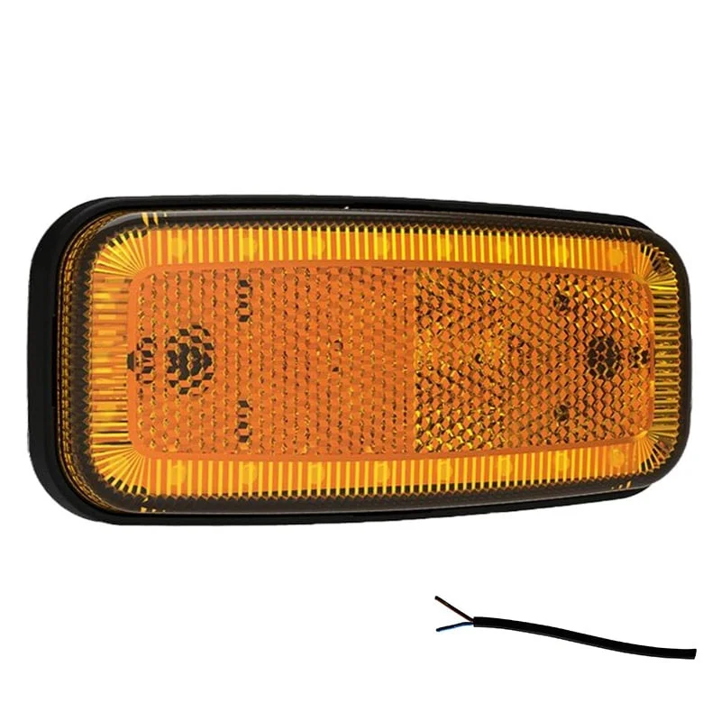 LED markeringslicht amber | 12-24v | 50cm. kabel | MV-1200A-FT-075 Z LED-MV-1200A