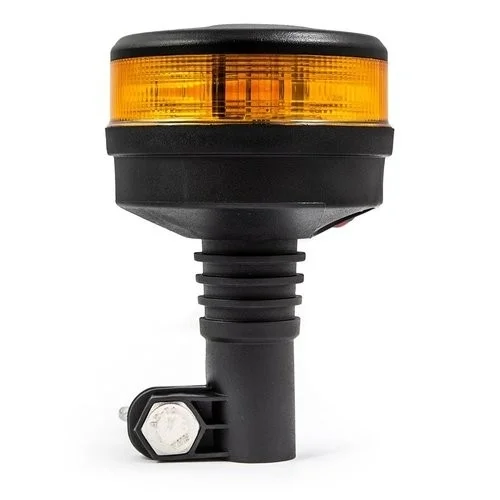 LED Zwaailamp | amber met amber lens | R65 | 12-24v | DIN-voet | S07ZL602AA--S07ZL602AA