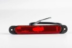 LED Slimline markeerlicht rood 12-24v 50cm kabel | MV-6500R-FT-065 B LED-MV-6500R