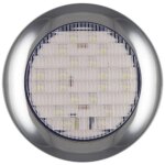 LED achteruitrijlicht met chromen rand | 12-24v | 0
