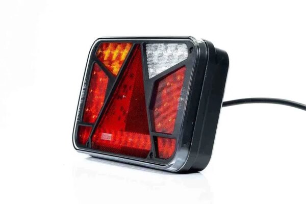 Links | LED achterlicht met kentekenlicht | 12-24v | 7-functies | 100cm. kabel | VC-4511-FT-370 L TB LED-VC-4511-6