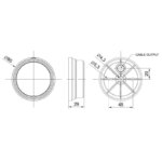LED markeringslicht wit | 12-24v | 50cm. kabel | MV-1300W-FT-060 B LED-MV-1300W-4