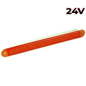 LED knipperlicht slimline amber lens | 24v | 40cm. kabel | 235A24-235A24-235A24