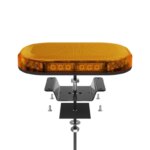 Compacte R65 Amber lens minibar 12-24V vaste montage | MLB246R65AAM-MLB246R65AAM-MLB246R65AAM-4