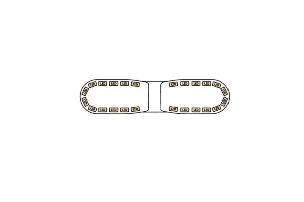 LED flitsbalk amber | 13 serie | ECE-R65 amber | 770mm | 24 LED's | 13-00001-E-13-00001-E-13-00001-E-2