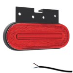 LED markeringslicht rood | 12-24v | 50cm. kabel | M10MV-750R-FT-070 C+K LED-M10MV-750R