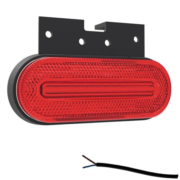 LED markeringslicht rood | 12-24v | 50cm. kabel | M10MV-750R-FT-070 C+K LED-M10MV-750R
