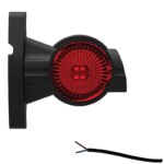 Rechts | LED breedtelamp | korte steel | 12-36v | 20cm. kabel | M10BV-902RWA-FT-140 A P LED-M10BV-902RWA