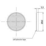 5mm. | 3m-plakstrip | VRF-100W-DOB-032 B-VRF-100W