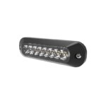 LED flitser 8-LED | R65 | amber + wit (split) | 12-24v | ED3744AC-ED3744AC-ED3744AC