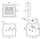 LED Dagrijverlichting met knipperlicht functie | 12-24v | V10C2-780B5-FT-125 LED BAJONET-V10C2-780B5-2