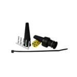 Links | 5-PIN bajonet aansluiting | zonder kabel | V10AC-101B5-WTY BAJONET 5 PIN L-V10AC-101B5