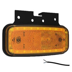 LED markeringslicht amber | 12-24v | 50cm. kabel | MV-1250A-FT-075 Z+K LED-MV-1250A