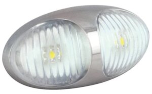 LED markeringslicht wit | 12-24v | 10cm. kabel | 37CWM2P-37CWM2P-37CWM2P