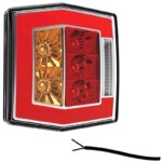 LED compact achterlicht met kentekenverlichting | 12-36v | 100cm. kabel | V10C4-750-FT-122 T LED-V10C4-750