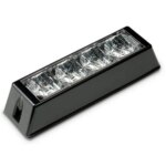 LED flitser 4 LED's | rood | 10-30v | LED4DVR-LED4DVR-LED4DVR