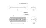 LED markeringslicht wit | 12-24v | 50cm. kabel | MV-5200W-LD 675-MV-5200W-2