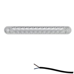 LED markeringslicht wit | 12-24v | 50cm. kabel | M10MV-800W-FT-195 B LED-M10MV-800W