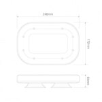 Compacte R65 amber lens minibar 12-24V zuignap montage | MLB246R65AAM-MM-MLB246R65AAM-MM-MLB246R65AAM-MM-3