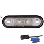 LED markeringslicht wit | 12-24v | 0