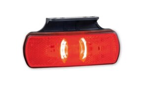LED markeringslicht neon roodmet beugel | 12-24v | 50cm. kabel | MV-3350R-LD 2221-MV-3350R