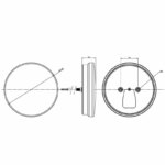 LED mistlicht en achteruitrijlicht (rond) | 12-24v | 100cm. kabel | VMR-214-FT-214 LED-VMR-214-8