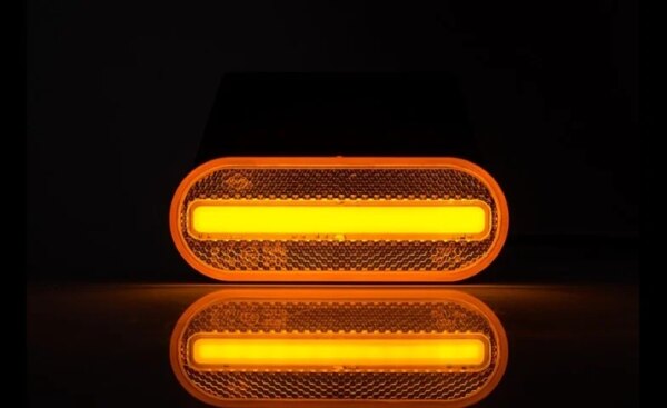LED markeringslicht amber met beugel | 12-24v | 50cm. kabel | MV-5050A-LD 2774-MV-5050A-8