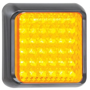 LED knipperlicht met zwarte rand | 12-24v | 40cm. kabel | 100AME-100AME-100AME
