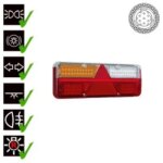Links | LED trailerlamp | dynamisch knipperlicht | 9-36v | 7-PIN | VC-1031B7-FT-500-146 LED-VC-1031B7