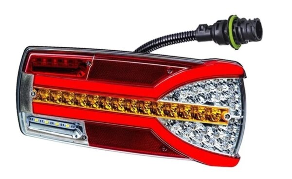 Rechts | LED achterlicht dynamisch knipperlicht | 12-24v | 7-PIN AMP connector | V14C7-902B7-LZD 2303-V14C7-902B7-7