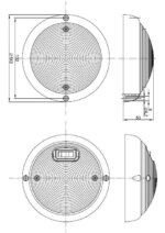 LED interieurverlichting | zwart | zonder schakelaar | 12-24v | 4000K | B10GS-143Z-FT-160 CZ LED-B10GS-143Z-6