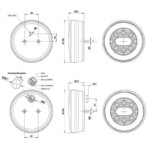LED achterlicht zonder kentekenlicht | 12-36v | 5-PIN | V10C3-830B5-FT-113 LED BAJONET-V10C3-830B5-5