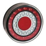 LED achterlicht in chroomlook | 12-24v | 40cm. kabel | MaXilamp1XCE-MaXilamp1XCE-MaXilamp1XCE