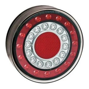 LED achterlicht in chroomlook | 12-24v | 40cm. kabel | MaXilamp1XCE-MaXilamp1XCE-MaXilamp1XCE