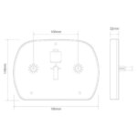 LED slimline achterlicht zonder kentekenverlichting | 12-24v | 40cm. kabel | EU200L-EU200L-EU200L-7