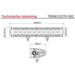 LED bar | 250 watt | 24900 lumen | 9-30v | 40cm. kabel | Deutsch connector | TRSW12270-50C--TRSW12270-50C-5
