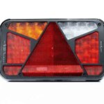 Links | LED achterlicht met kentekenlicht Canbusproof | 12v | 6-functies 6-PIN | VC-4511B6CAN-FT-370 L TB LED O BAJONET 6PIN 12V-VC-4511B6CAN