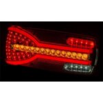 Links | LED achterlicht dynamisch knipperlicht | 12-24v | 150cm. kabel | V14C7-901-LZD 2300-V14C7-901-4