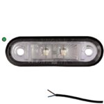 LED markeringslicht groen | 12-24v | 50cm. kabel | M10MV-200G-FT-015 ZIEL LED-M10MV-200G