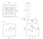 LED compact achterlicht met kentekenverlichting | 12-36v | 5-PIN | V10C4-740B5-FT-121 T LED BAJONET-V10C4-740B5-2